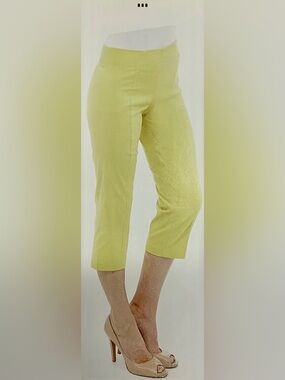 Bengaline Pull On Capri-Green Apple (Green/Yellow)